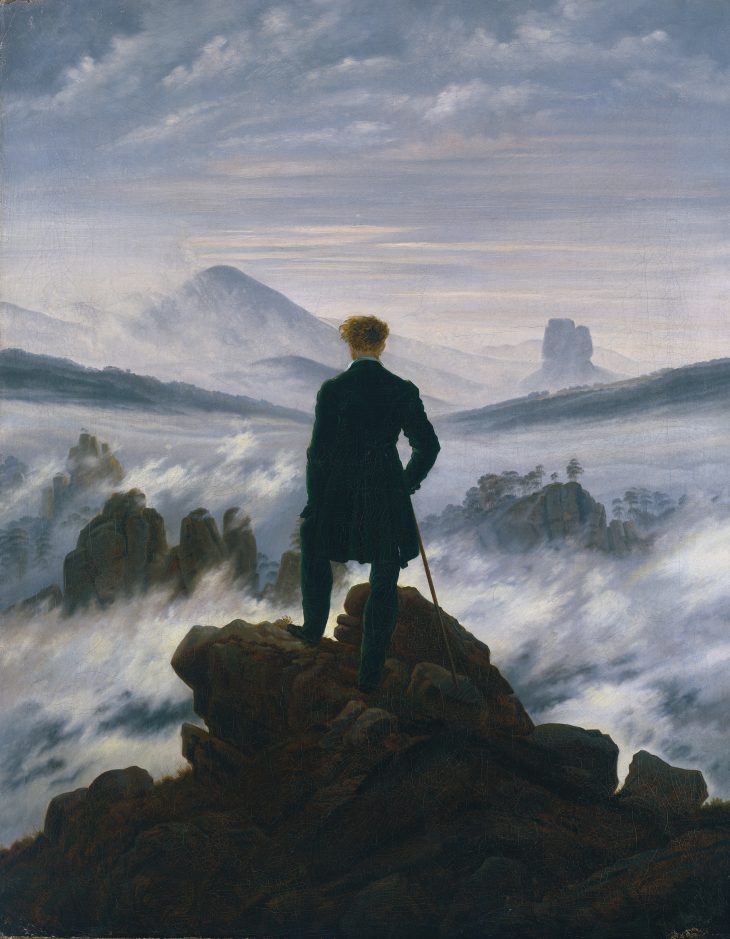 Wanderer Above the Sea of Fog, Caspar David Friedrich