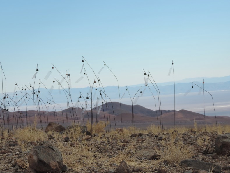 Animitas, (2014), Christian Boltanski, photograph of its installation in the Atacama Desert, Chile, photo: Madeline Hurtado; courtesy the artist and Marian Goodman Gallery, New York, Paris & London; © Christian Boltanski