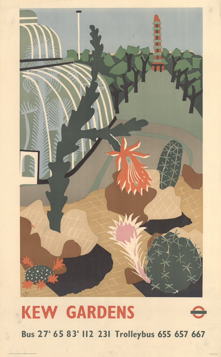 Kew Gardens London Transport poster, Edward Bawden