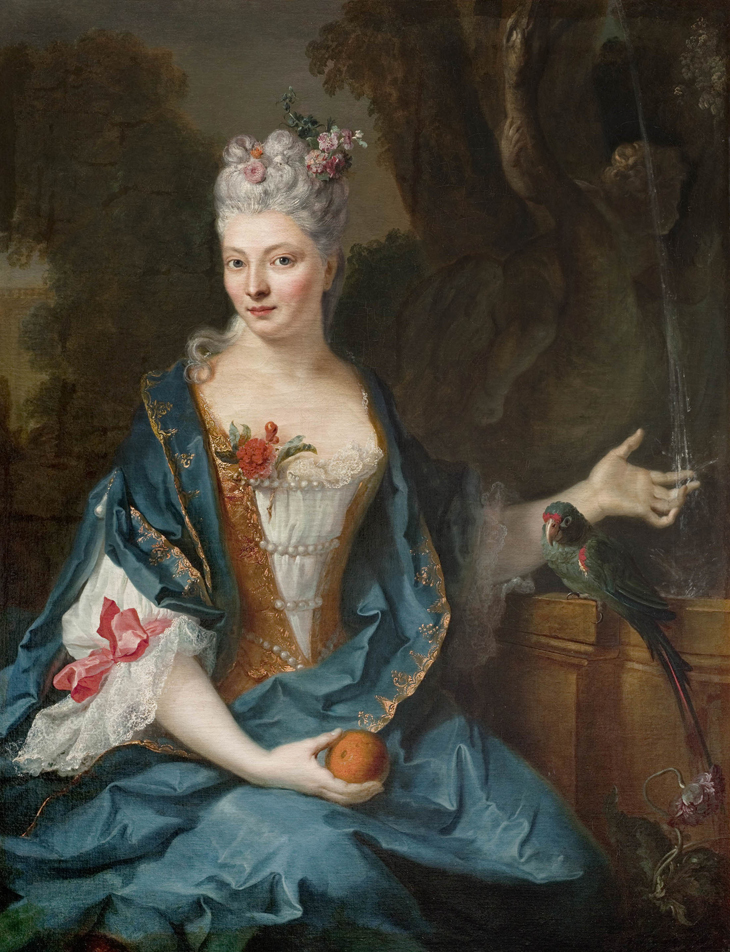 Seated Lady in a Garden, Jean-Baptiste Oudry