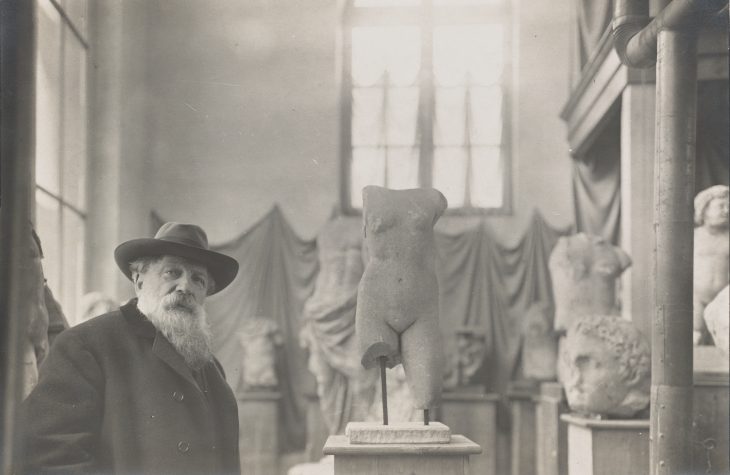 Auguste Rodin photographed in his Museum of Antiquities, c. 1908–12, by Albert Harlingue, courtesy British Museum, London
