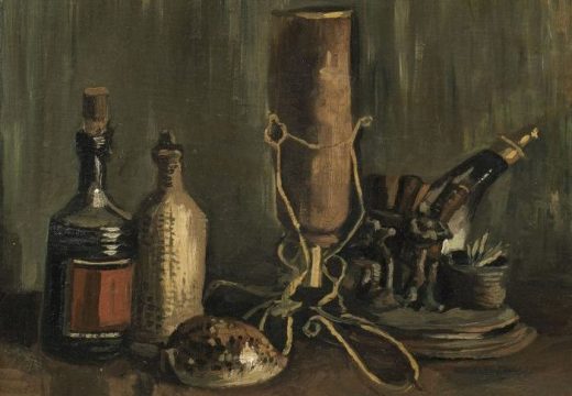 Still Life with Bottles and a Cowrie Shell, Vincent Van Gogh