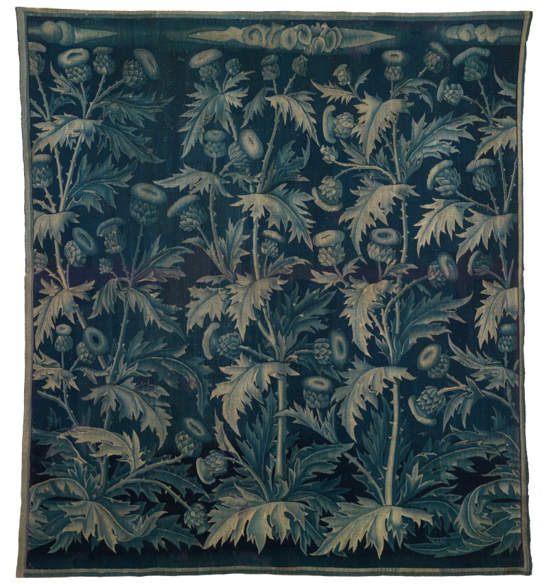 Verdure with Thistles, (c. 1490) Southern Netherlands, probably Brussels or Bruges, Burrell Collection, Glasgow