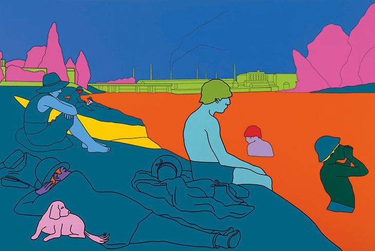 Reconstructing Seurat (Orange), Michael Craig Martin