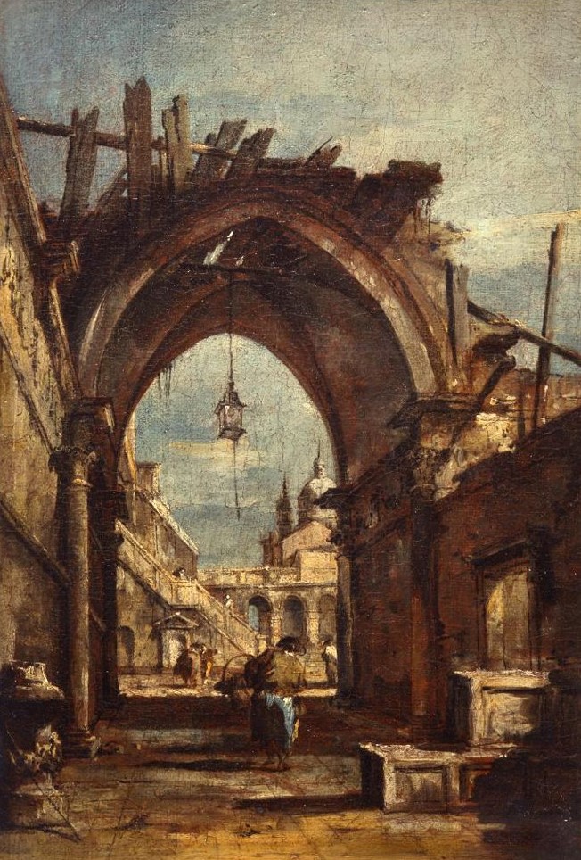 Architectural Fantasy with Gothic Arch, Guardi