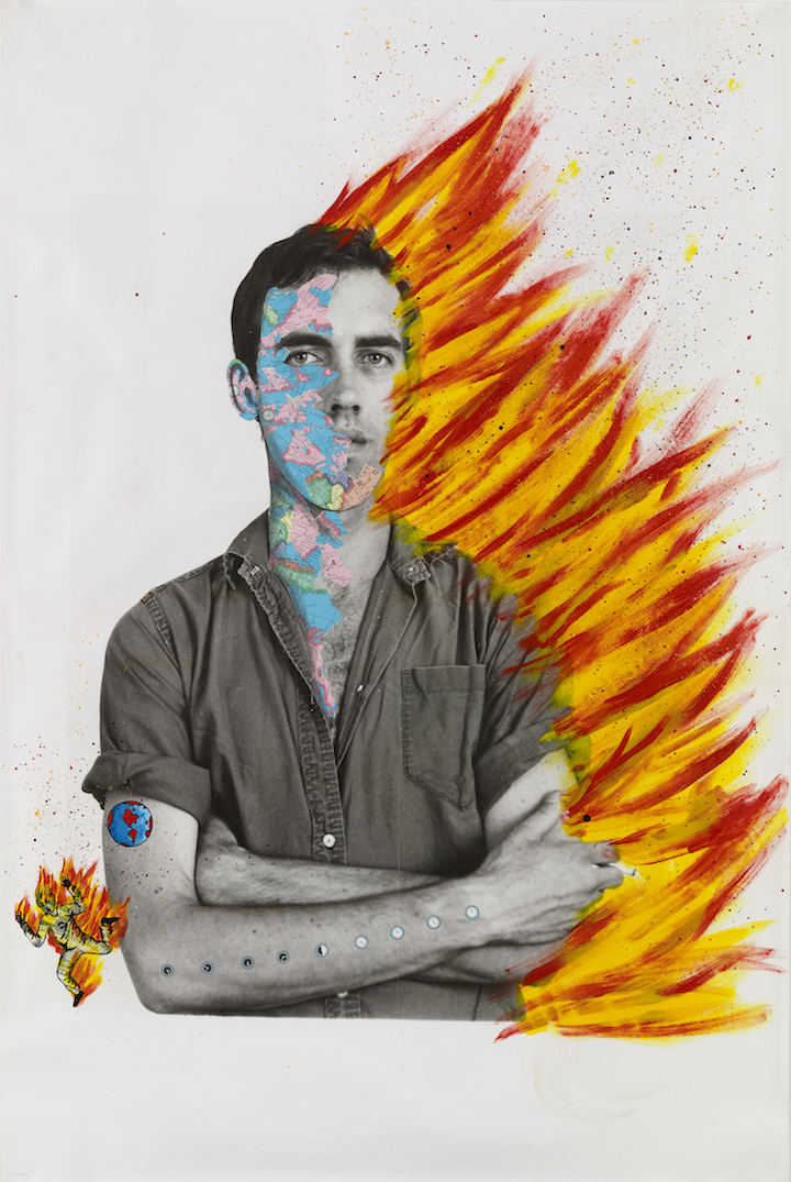 Self-Portrait of David Wojnarowicz (1983-84), David Wojnarowicz with Tom Warren. Photo: Ron Amstutz