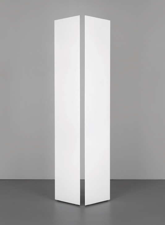 Untitled (Two Triangular Columns) (1965), Mary Corse.