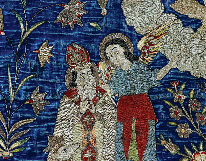 Altar Frontal (detail; 1741), Isfahan.