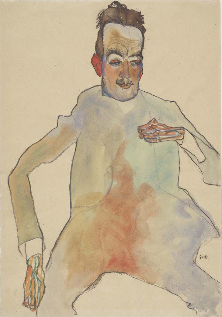 Cellist, Egon Schiele