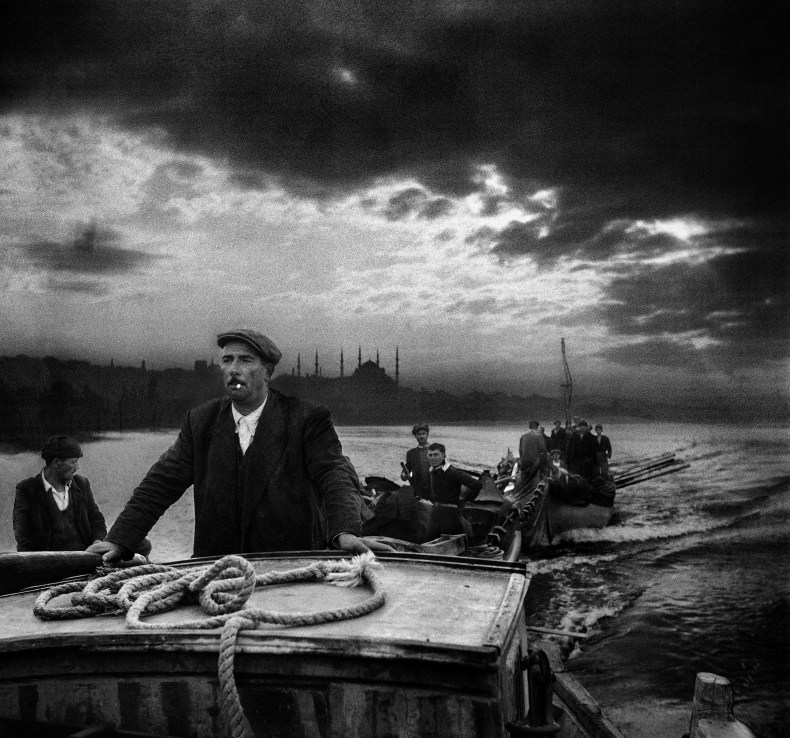 Kumkapi fishermen returning to port in the first light of dawn, Istanbul, 1950, Ara Güler. Courtesy Ara Güler Museum