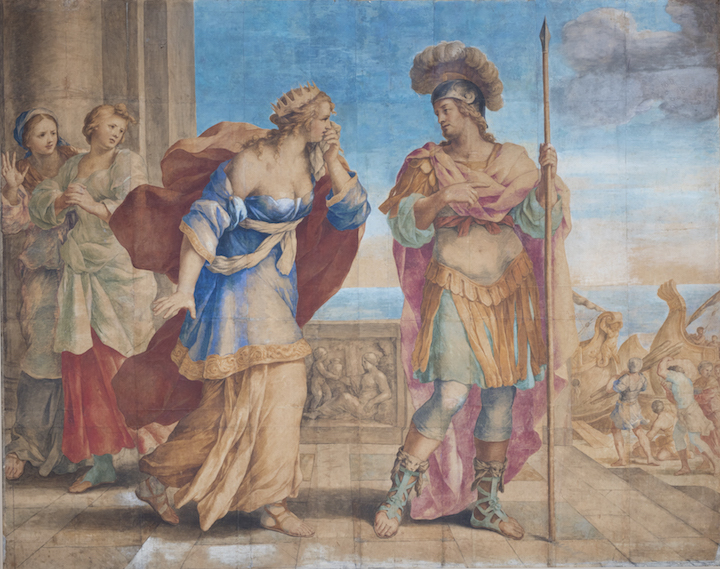 Aeneas Leaving Dido (c. 1630-35), Giovanni Francesco Romanelli. Norton Simon Art Foundation