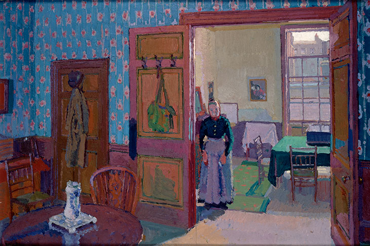 Interior with Mrs Mounter (1916–17), Harold Gilman.