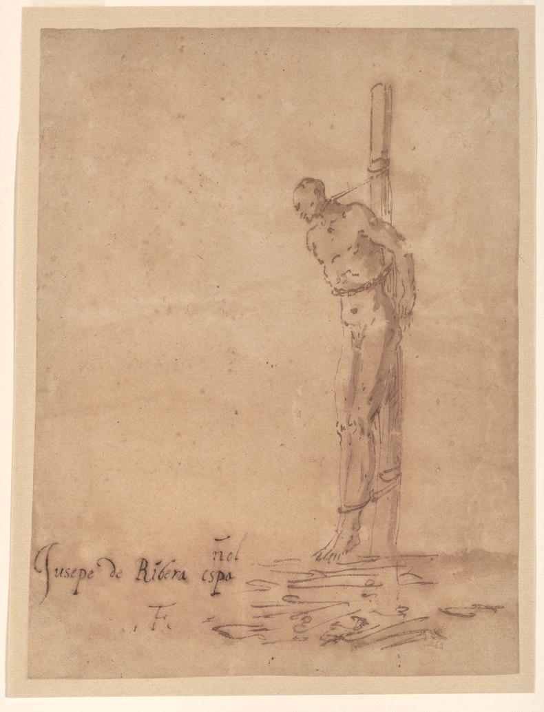 Man Bound to a Stake (first half of the 1640s), Jusepe de Ribera.