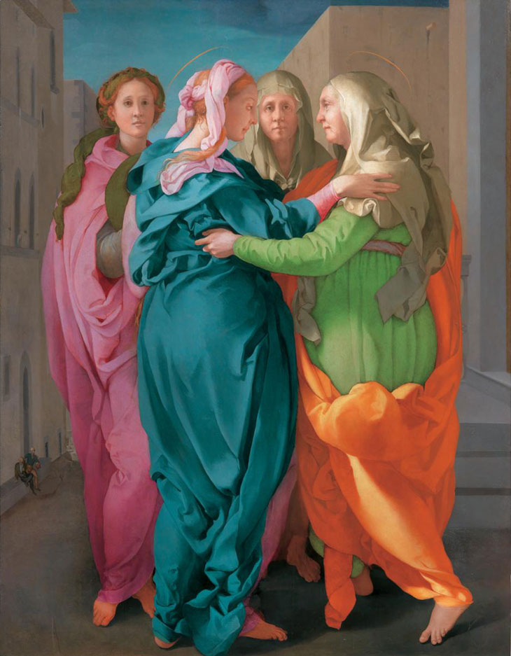 Visitation (c. 1520), Jacopo Carucci, known as Pontormo. Parish of San Michele Arcangelo in Carmignano.