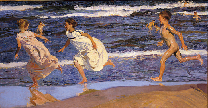 Running Along the Beach, Valencia (1908), Joaquín Sorolla. Museo de Bellas Artes de Asturias, Oviedo.