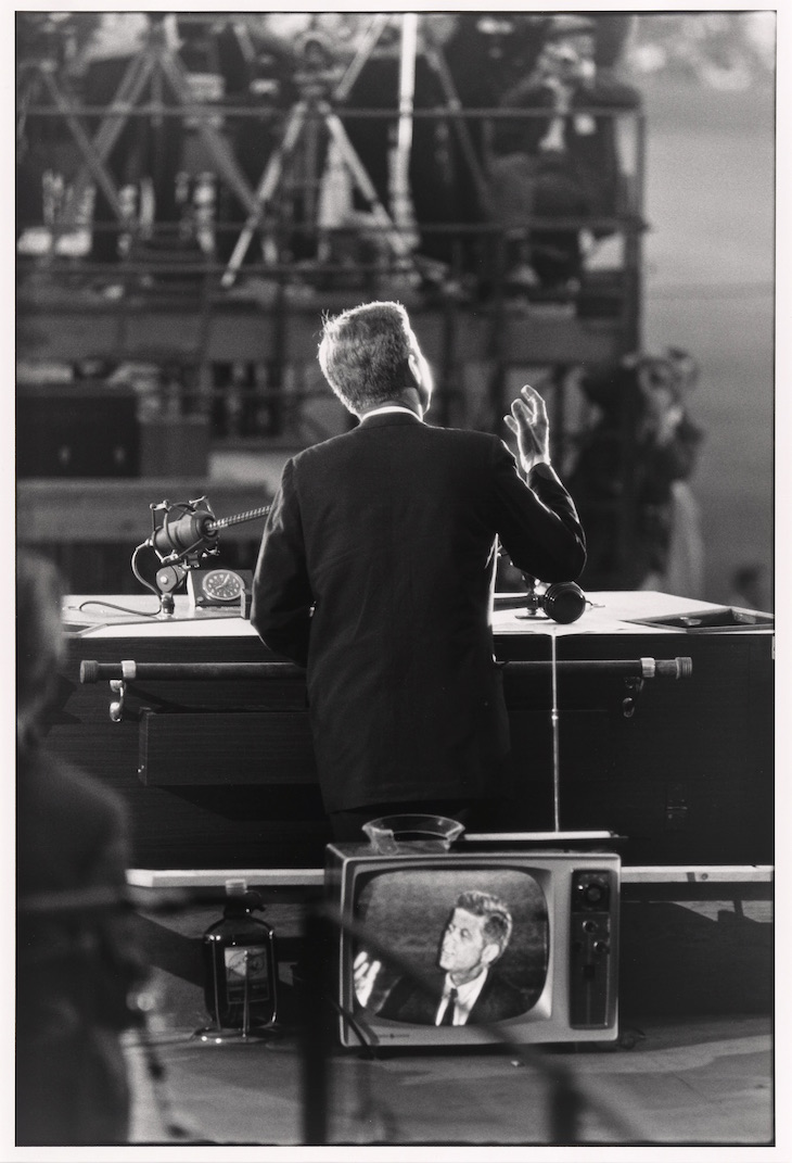 John F. Kennedy (1960; printed 1983), Garry Winogrand.
