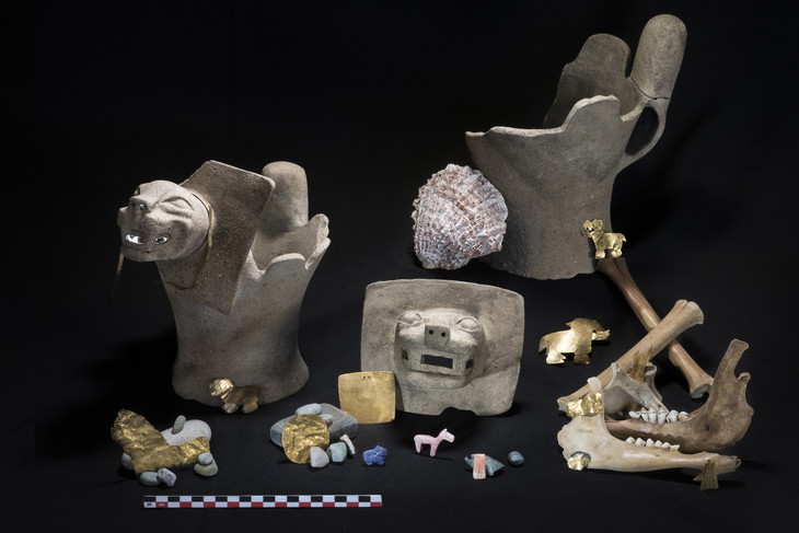 Ritual offerings found at Lake Titicaca. Photo: Teddy Seguin