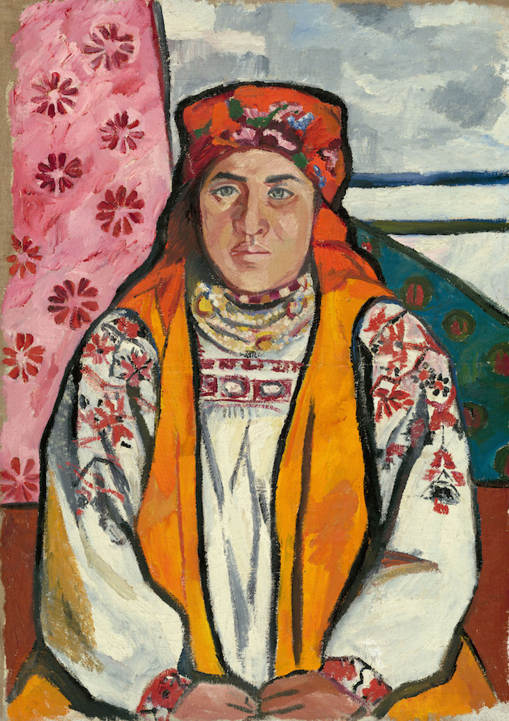 Peasant Woman from Tula Province (1910), Natalia Goncharova.