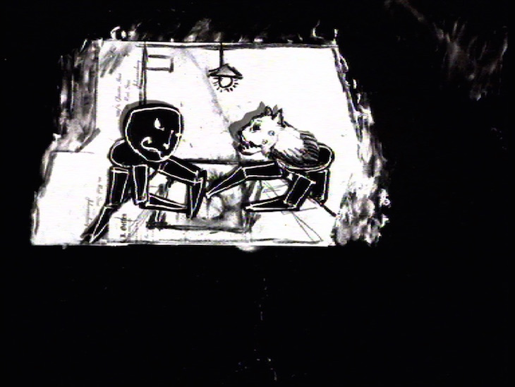 A drawing from Ubu Tells The Truth (1997), William Kentridge.