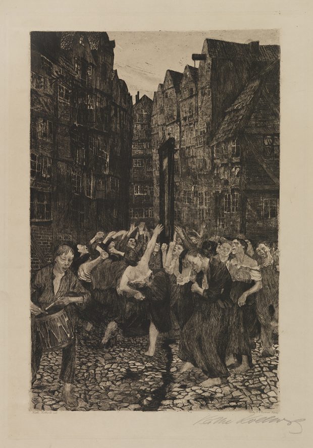 La Carmagnole (1901), Käthe Kollwitz. Hunterian Art Gallery, University of Glasgow