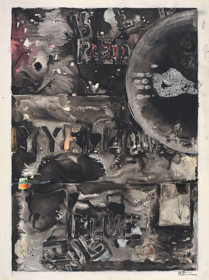 Periscope (1977), Jasper Johns. Menil Drawing Institute, Houston.