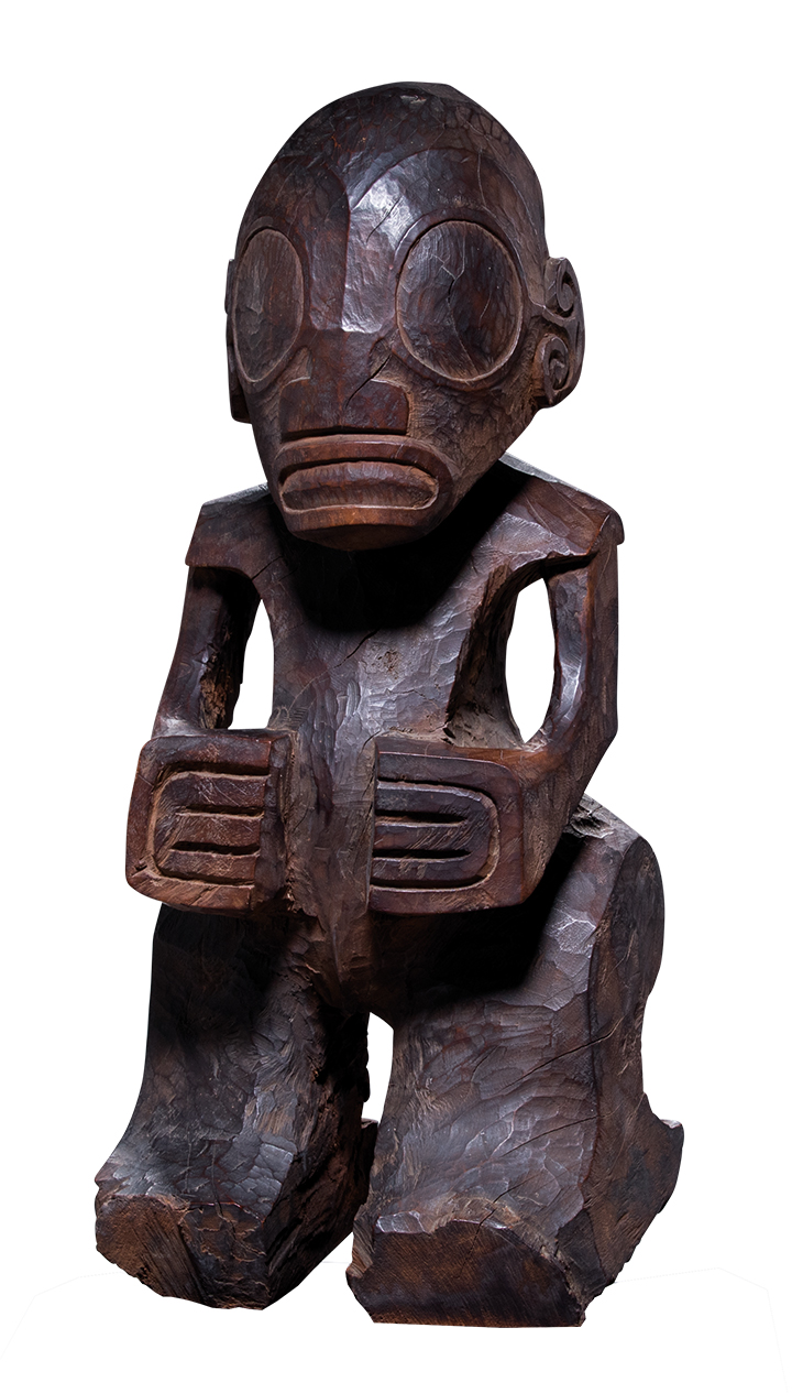 Tiki figure (late 18th century), Marquesas Islands. 