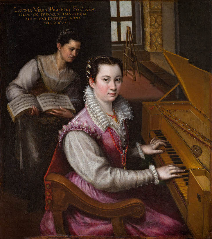 Self-Portrait at the Spinet (1577), Lavinia Fontana. 