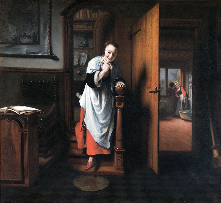 The Eavesdropper (c. 1656), Nicolaes Maes. The Wellington Collection, Apsley House (English Heritage), London