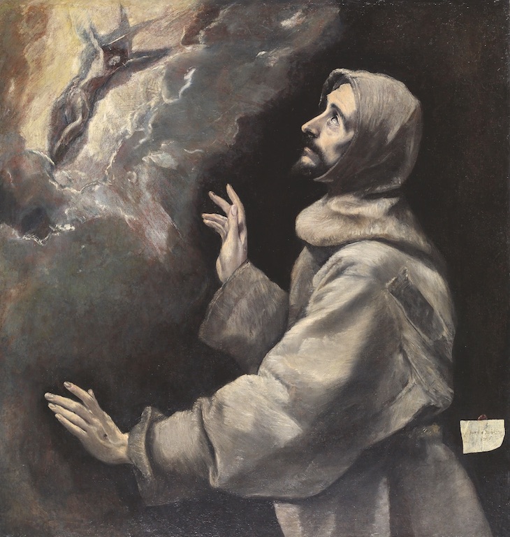 Saint Francis Receiving the Stigmata (c. 1585), El Greco.