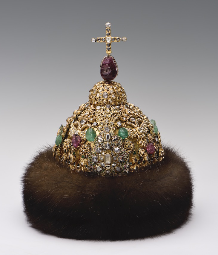 Diamond cap of Tsar Peter Alexeevich.