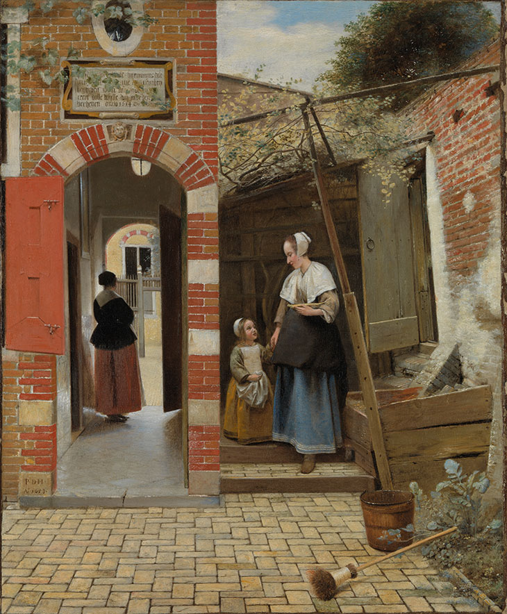 The Courtyard of a House of Delft (1658), Pieter de Hooch. National Gallery, London