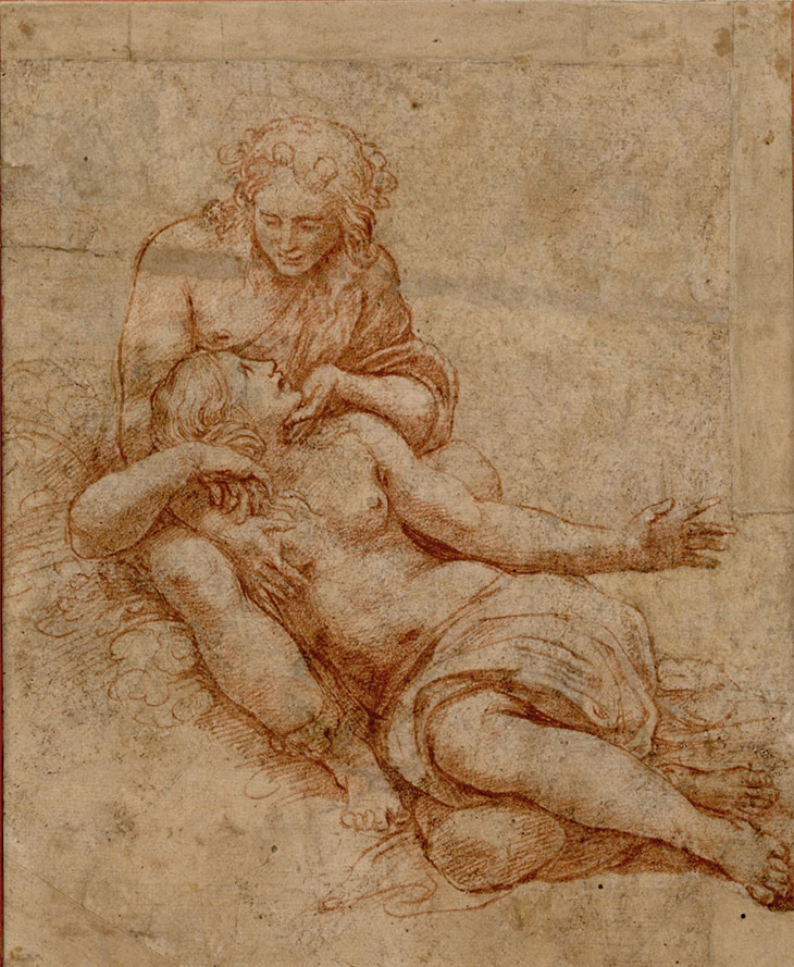 Venus and Adonis (c. 1516), Giulio Romano. Albertina, Vienna