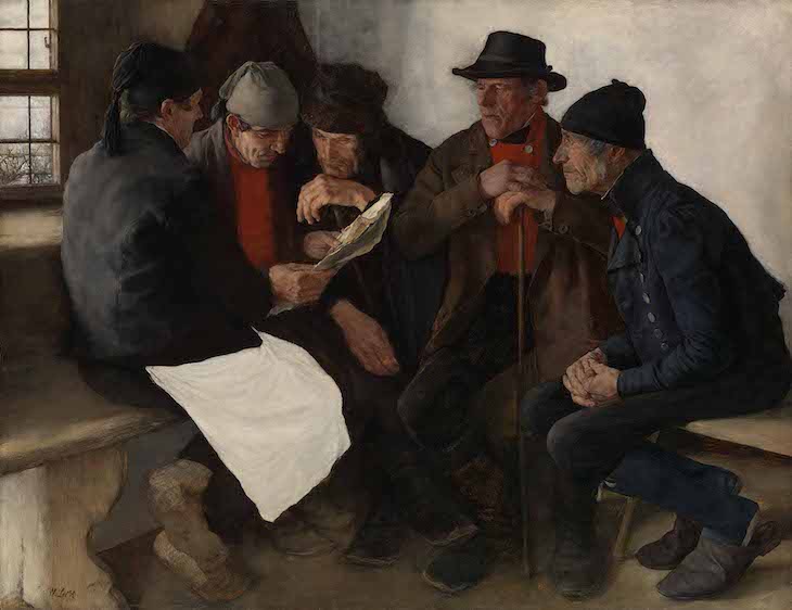 The Village Politicians (1877), Wilhelm Leibl.