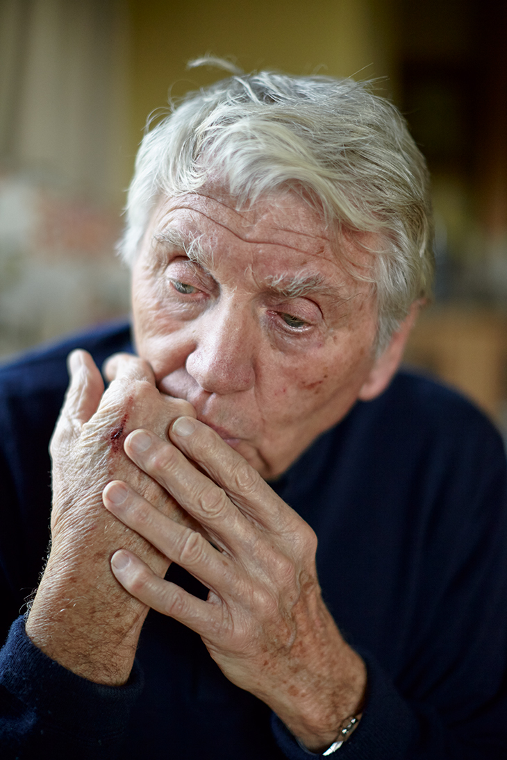 Don McCullin photographed in Somerset in January 2020. Photo: Toby Glanville