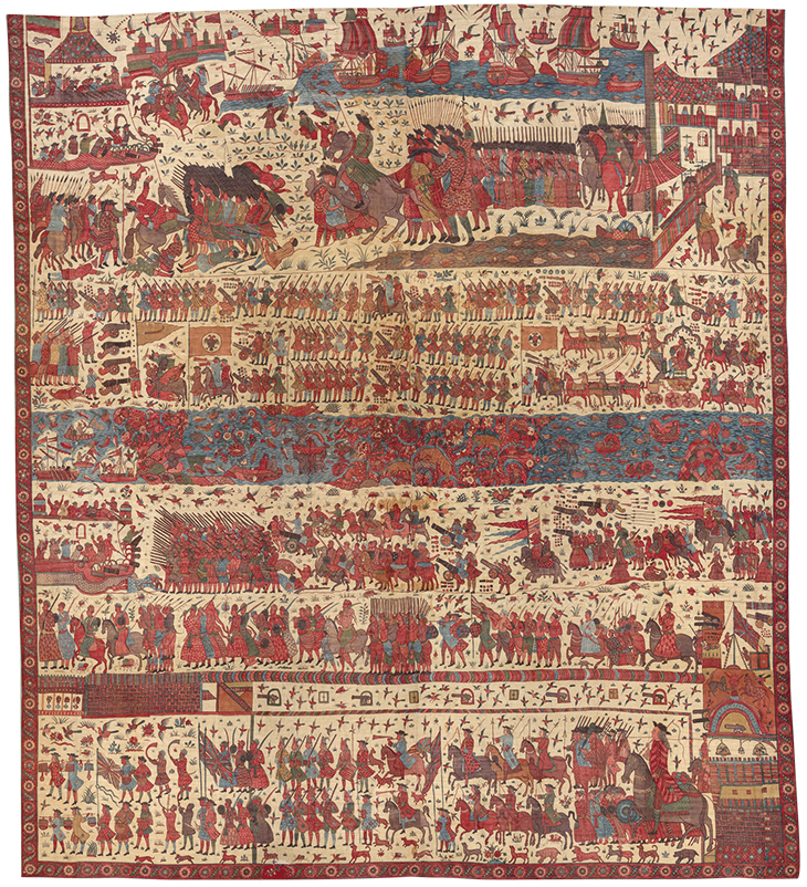 Hanging depicting a European conflict in south India (before 1763). Metropolitan Museum of Art