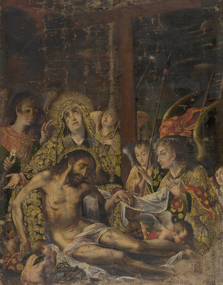 Pietà (c. 1720), Melchor Pérez Holguín.