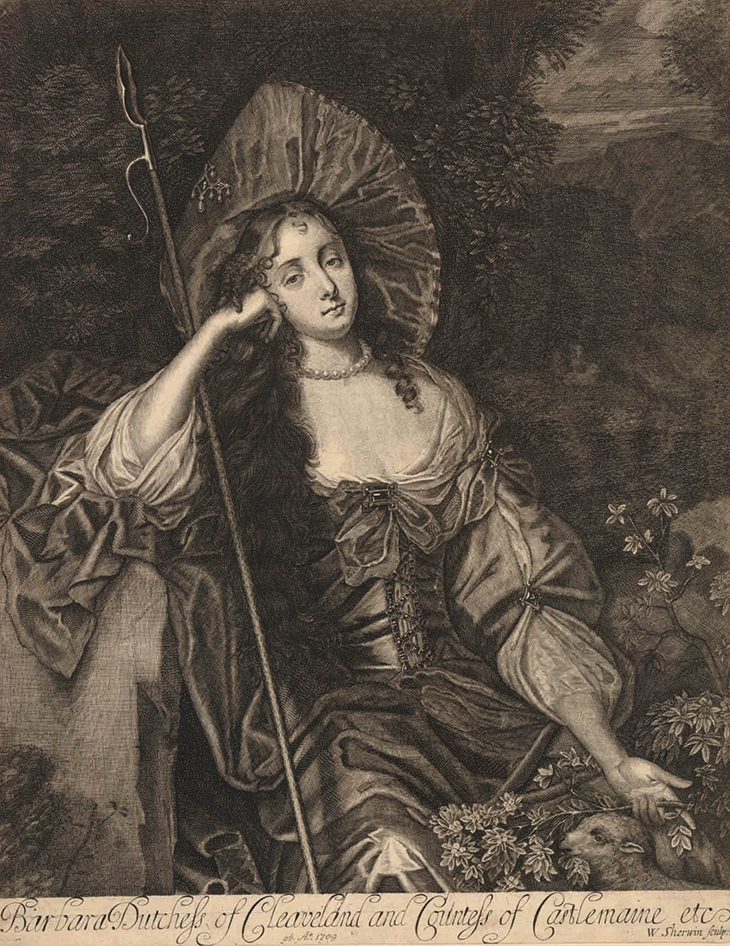 Barbara Dutchess of Cleaveland and Countess of Castlemaine etc (c. 1668–75), William Sherwin. British Museum, London.Photo: The Trustees of the British Museum