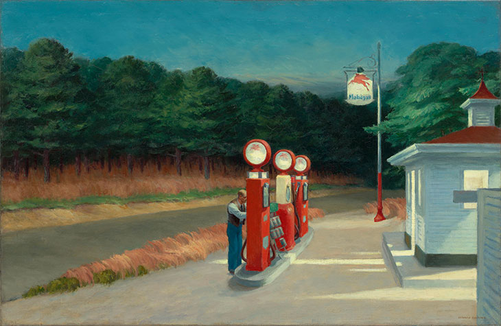 Gas (1940), Edward Hopper.