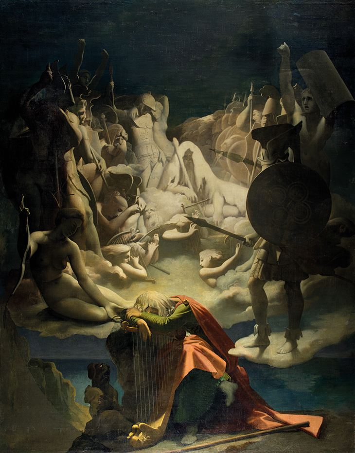 The Dream of Ossian (1813), Jean-Auguste-Dominique Ingres. Musée Ingres Bourdelle, Montauban.