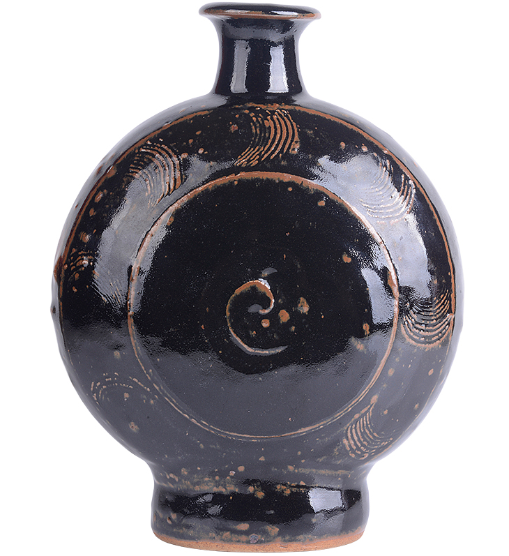Pilgrim bottle (c. 1960), Bernard Leach.