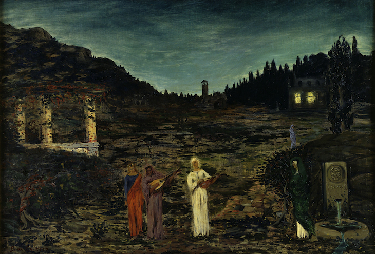 Serenade (1909), Giorgio de Chirico.