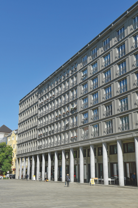 Walter-Benjamin-Platz, Charlottenburg, Berlin, designed by Hans Kollhoff and built in 2000