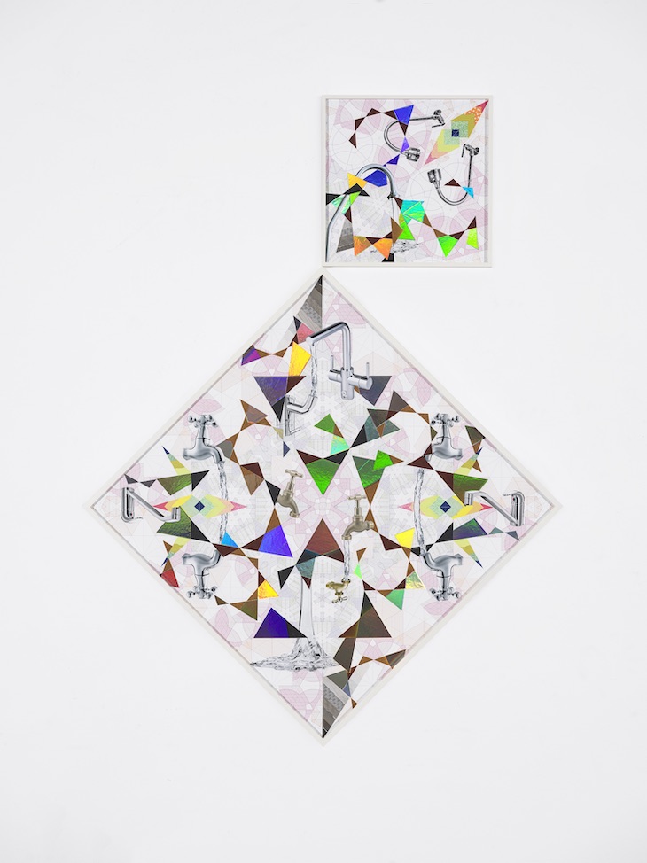 Fluidity on Nonagonal Crystal Matrix – Trustworthy #400 (2020), Haegue Yang.