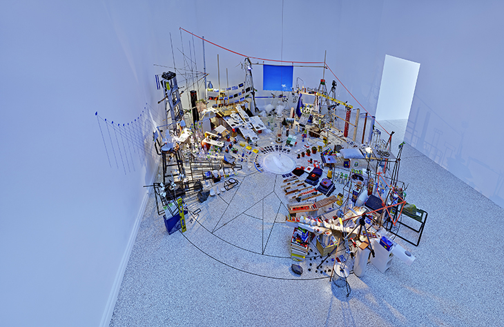 Triple Point (Pendulum) (2013) Sarah Sze.