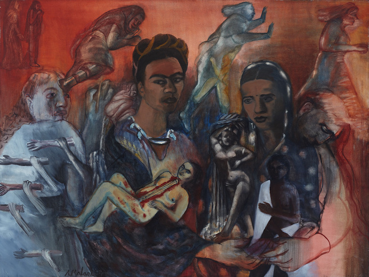 Old Arguments on Indigenism (1989), Nalini Malani.