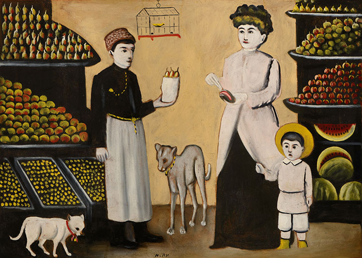 Tatar Fruiterer (n.d.), Niko Pirosmani. Georgian National Museum, Shalva Amiranashvili Museum of Fine Arts, Tbilisi.