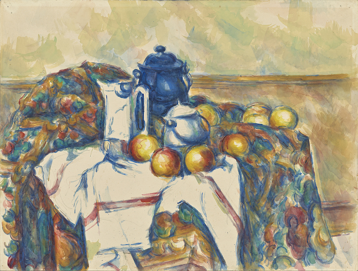 Still Life with Blue Pot (1900–06), Paul Cézanne.