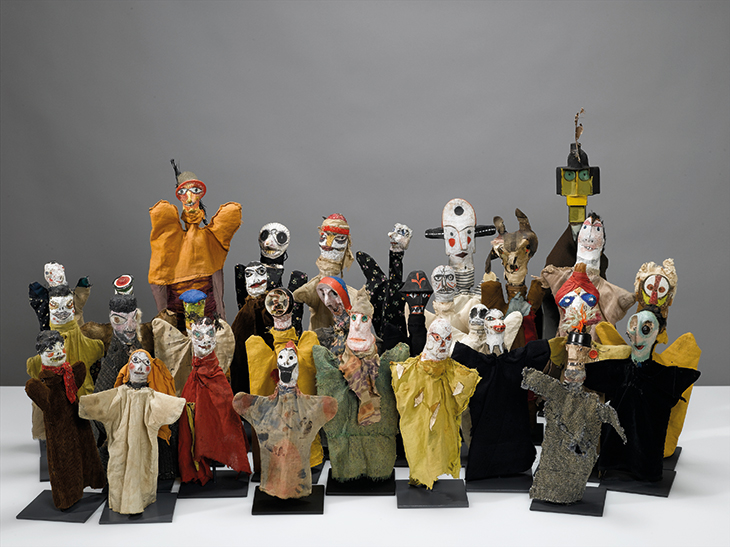 Hand puppets created by Paul Klee for his son Felix from 1916–25. Zentrum Paul Klee, Donation Livia Klee