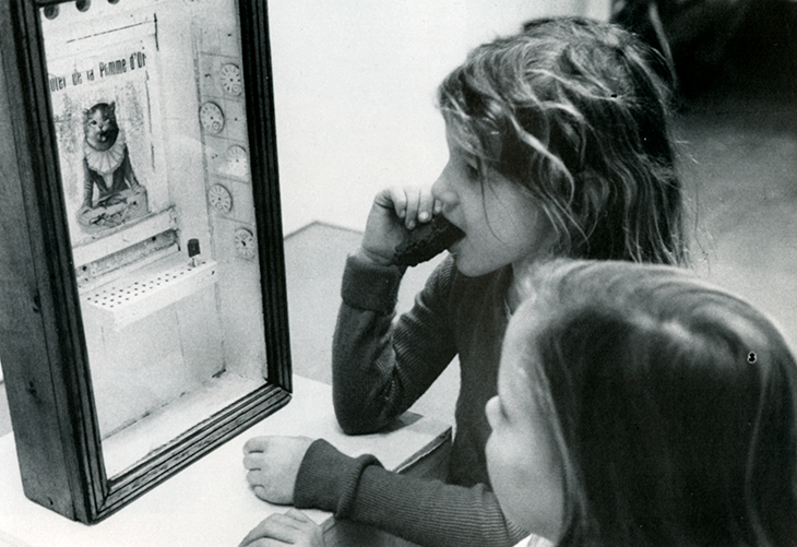 Alt Text Description Visitors to ‘A Joseph Cornell Exhibition for Children’ at the Cooper Union, New York in 1972. Photo: Denise Hare