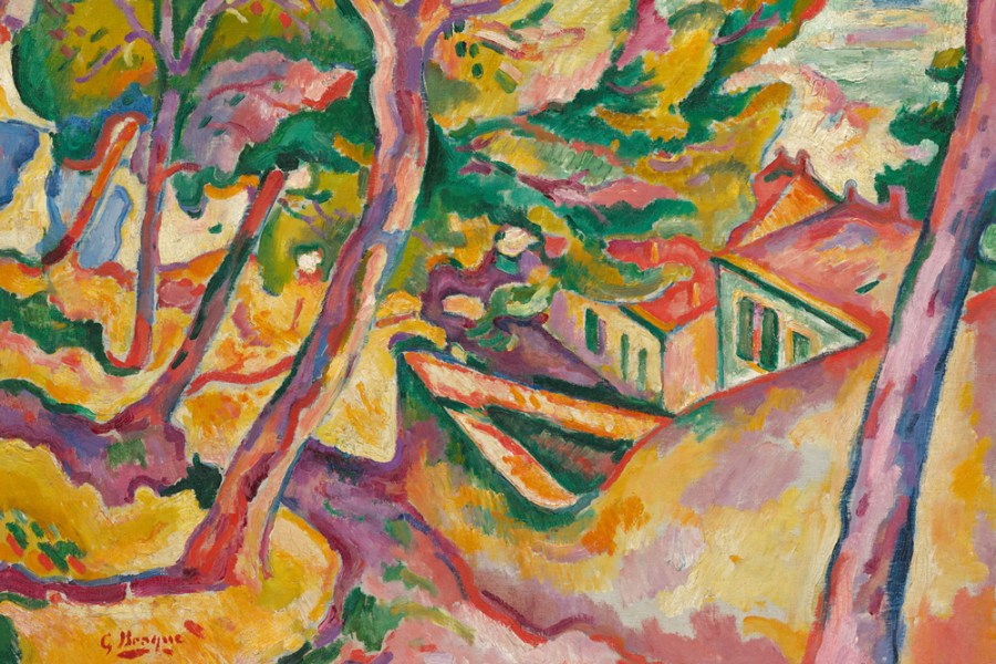 Landscape at L’Estaque (detail; 1907), Georges Braque.